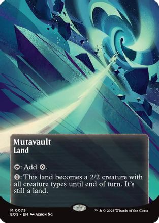 Mutavault (0073) (Borderless) (EOS-073) [Edge of Eternities: Stellar Sights] MTG Single Wizards of the Coast