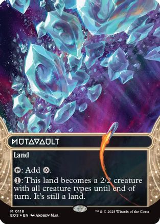 Mutavault (0118) (Borderless) (Galaxy Foil) (EOS-118) [Edge of Eternities: Stellar Sights] Foil MTG Single Wizards of the Coast
