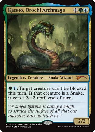 Kaseto, Orochi Archmage (Year of the Snake 2025) (SSP-005) [Misc] Standard Showdown Promos Foil MTG Single Wizards of the Coast