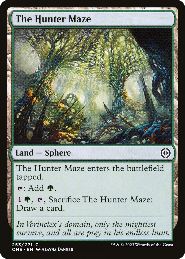 The Hunter Maze (ONE-253) [Phyrexia: All Will Be One] Foil MTG Single Wizards of the Coast