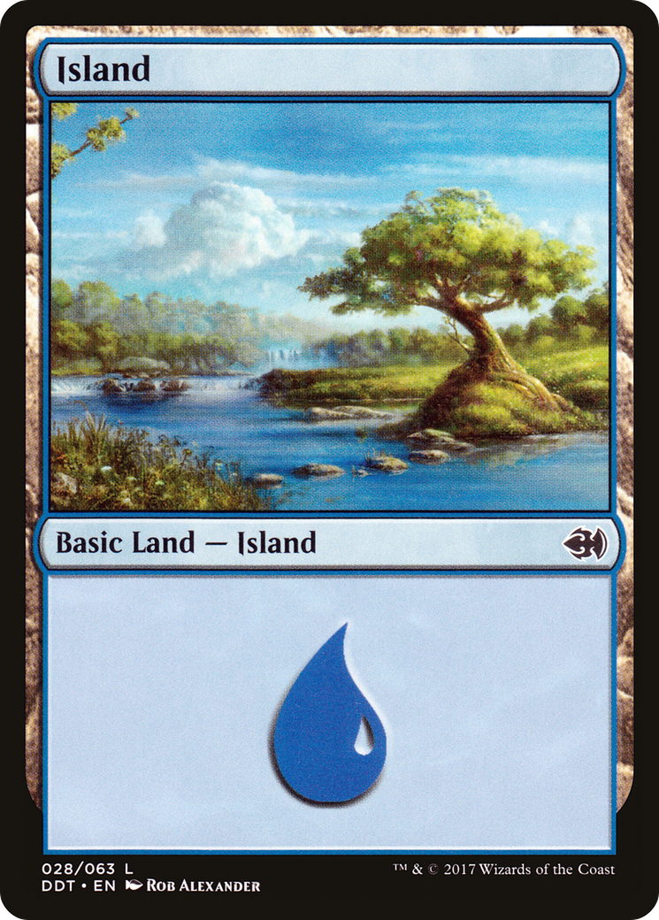 Island (28) (DDT-028) [Misc] Duel Decks: Merfolk vs. Goblins MTG Single Wizards of the Coast