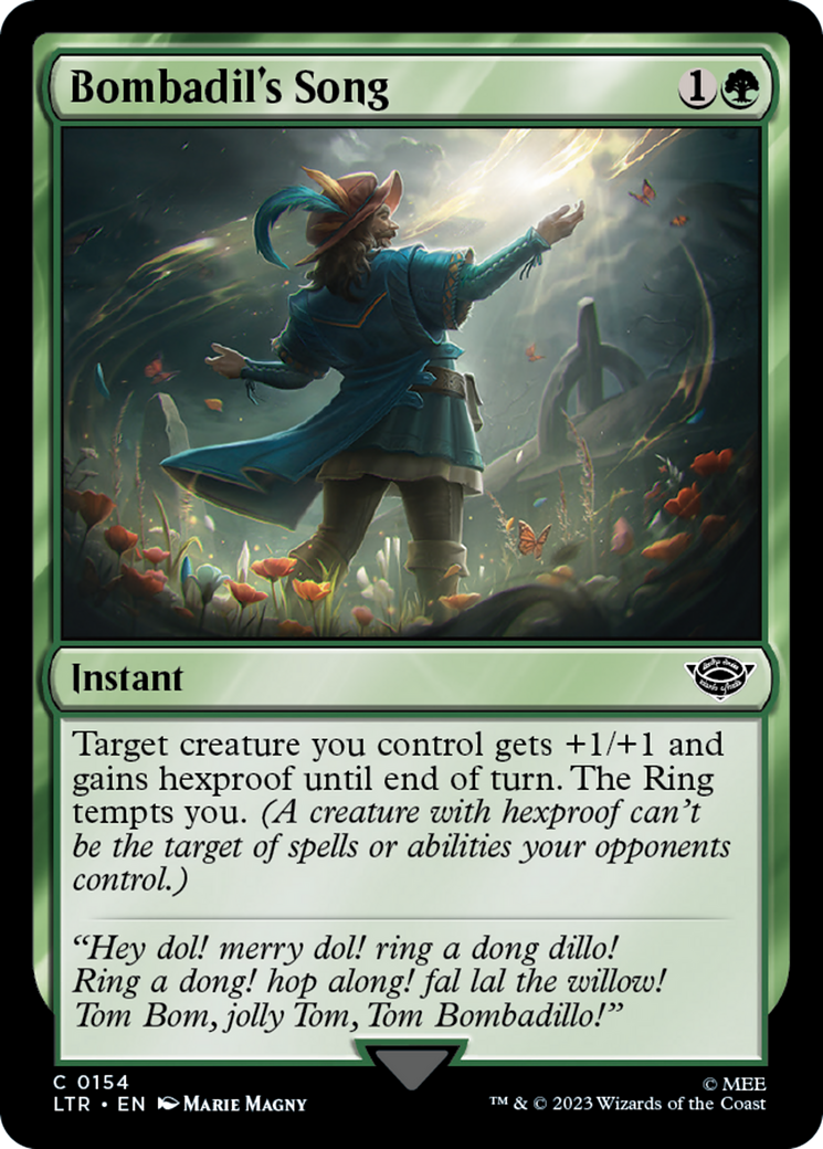 Bombadil's Song (LTR-154) [The Lord of the Rings: Tales of Middle-earth] MTG Single Wizards of the Coast