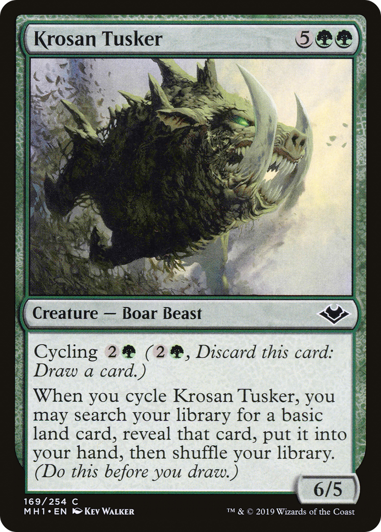 Krosan Tusker (MH1-169) [Modern Horizons] Foil MTG Single Modern Horizons