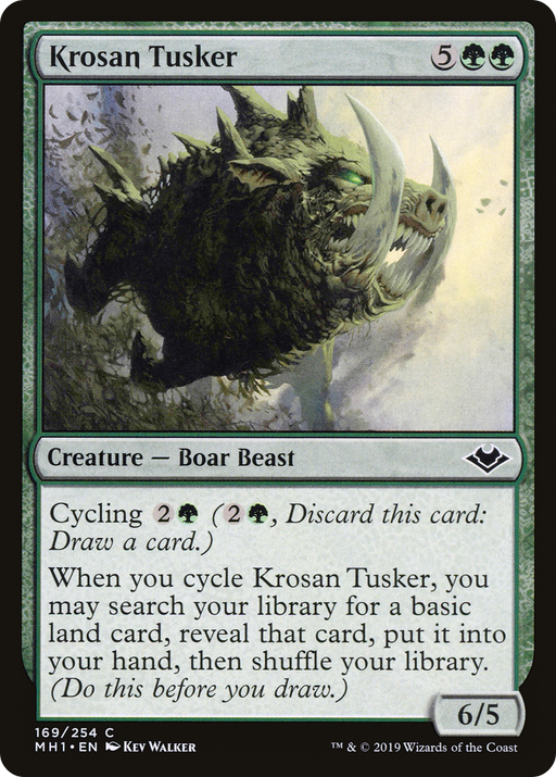Krosan Tusker (MH1-169) [Modern Horizons] MTG Single Modern Horizons