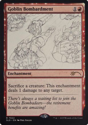 Goblin Bombardment (7022) (SLD-7022) [Secret Lair] Drop Series Foil MTG Single Wizards of the Coast
