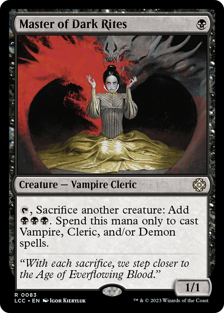 Master of Dark Rites (LCC-083) [The Lost Caverns of Ixalan Commander] MTG Single Wizards of the Coast