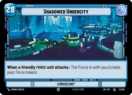 Shadowed Undercity // Shield (021/264 // T02/T03) [Legends of the Force] Star Wars: Unlimited Single Disney