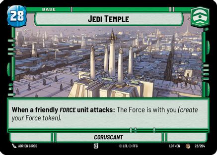Jedi Temple // Force (023/264 // T03/T03) [Legends of the Force] Star Wars: Unlimited Single Disney