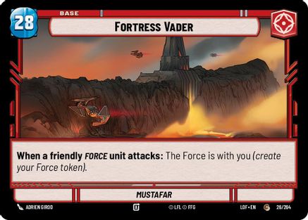 Fortress Vader // Shield (026/264 // T02/T03) [Legends of the Force] Star Wars: Unlimited Single Disney