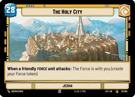 The Holy City // Experience (030/264 // T01/T03) [Legends of the Force] Star Wars: Unlimited Single Disney