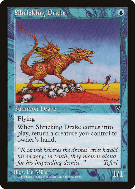 Shrieking Drake (VIS-) [Visions] MTG Single Wizards of the Coast