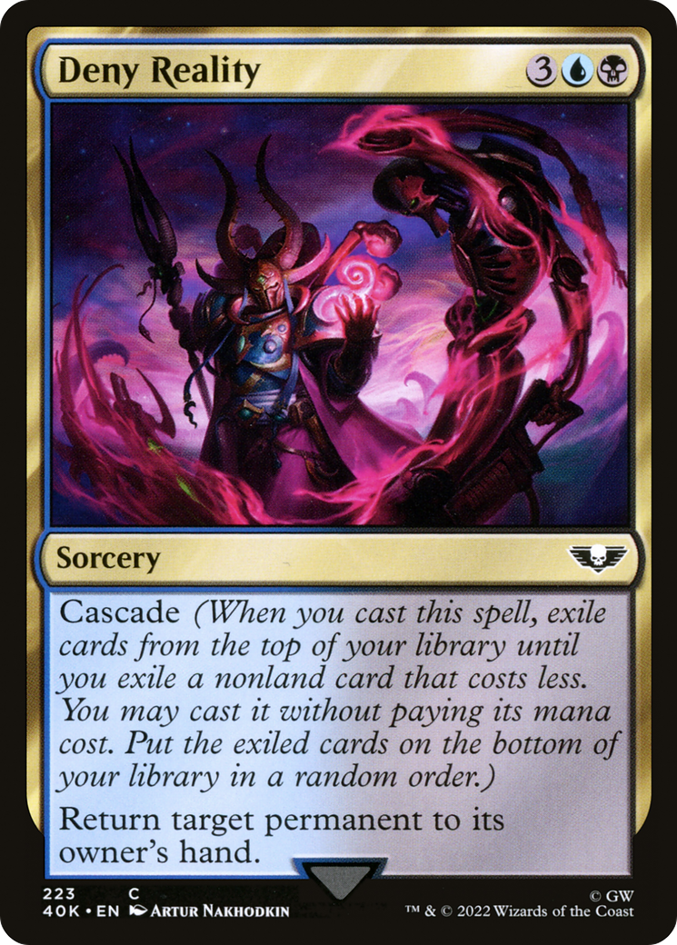 Deny Reality (40K-223) [Warhammer 40,000 Commander] MTG Single Wizards of the Coast