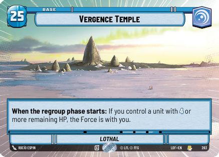 Vergence Temple (Hyperspace) (283) [Legends of the Force] Star Wars: Unlimited Single Disney