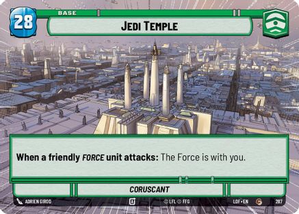 Jedi Temple // Force (Hyperspace) (287 // T04) [Legends of the Force] Star Wars: Unlimited Single Disney