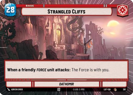 Strangled Cliffs // Shield (Hyperspace) (291 // T02) [Legends of the Force] Star Wars: Unlimited Single Disney