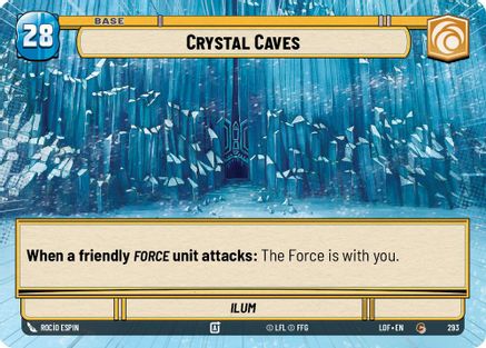 Crystal Caves // Experience (Hyperspace) (293 // T01) [Legends of the Force] Star Wars: Unlimited Single Disney