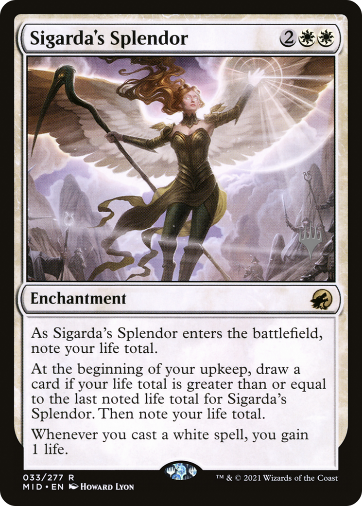 Sigarda's Splendor (PPMID-033) [Innistrad: Midnight Hunt Promos] MTG Single Wizards of the Coast