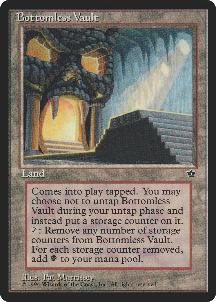 Bottomless Vault (FEM-) [Fallen Empires] MTG Single Wizards of the Coast