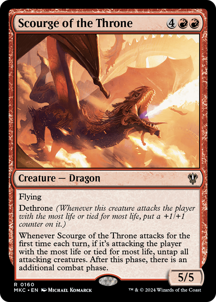 Scourge of the Throne (MKC-160) [Murders at Karlov Manor Commander] MTG Single Wizards of the Coast