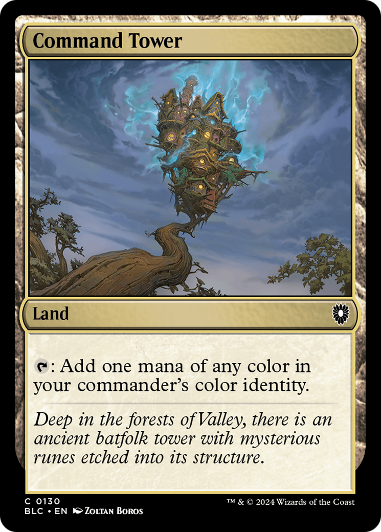 Command Tower (BLC-130) [Bloomburrow Commander] MTG Single Wizards of the Coast