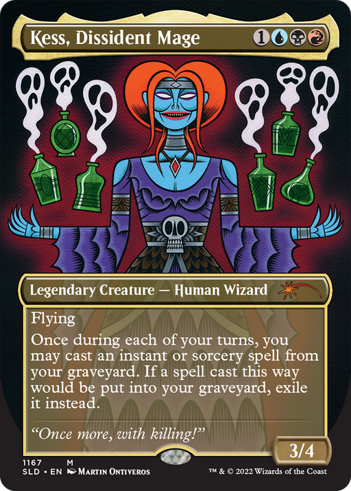 Kess, Dissident Mage (SLD-1167) [Secret Lair] Drop (Borderless) MTG Single Wizards of the Coast