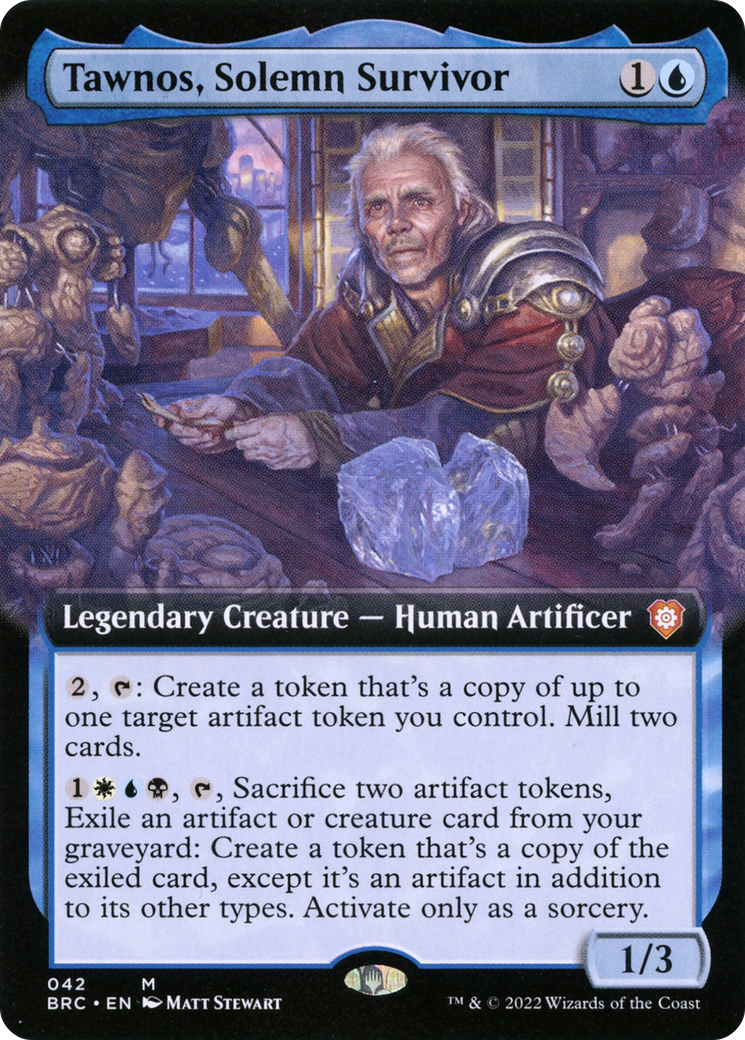 Tawnos, Solemn Survivor (BRC-042) [The Brothers' War Commander] (Extended Art) MTG Single Wizards of the Coast