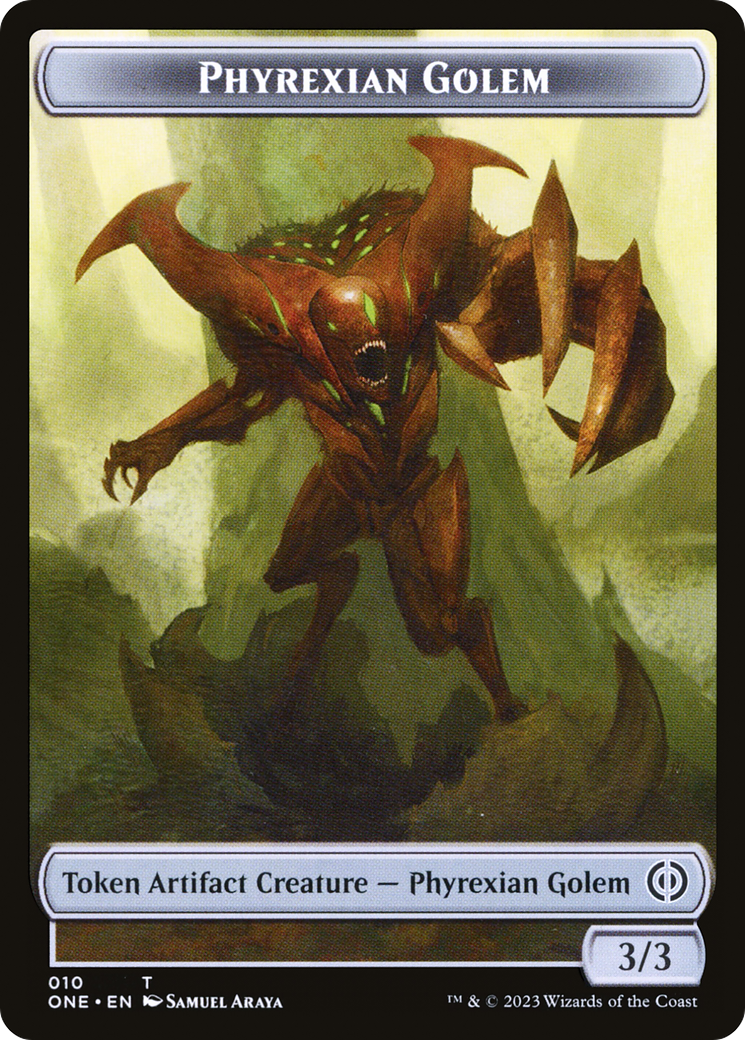 Phyrexian Golem (TONE-010) [Tokens] Phyrexia: All Will Be One Tokens Foil MTG Single Wizards of the Coast
