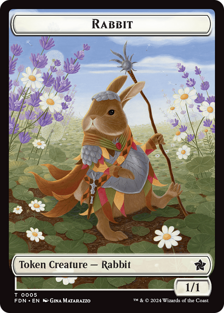 Rabbit (TFDN-005) [Tokens] Foundations Tokens MTG Single Wizards of the Coast