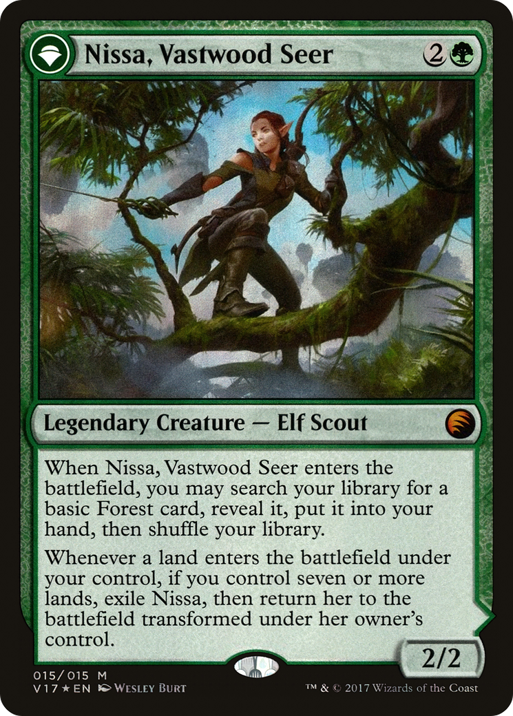 Nissa, Vastwood Seer (V17-015) [Misc] From the Vault: Transform Foil MTG Single Wizards of the Coast