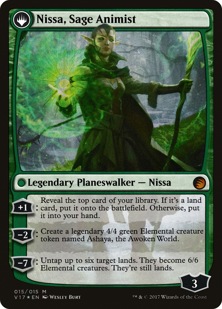 Nissa, Vastwood Seer (V17-015) [Misc] From the Vault: Transform Foil MTG Single Wizards of the Coast