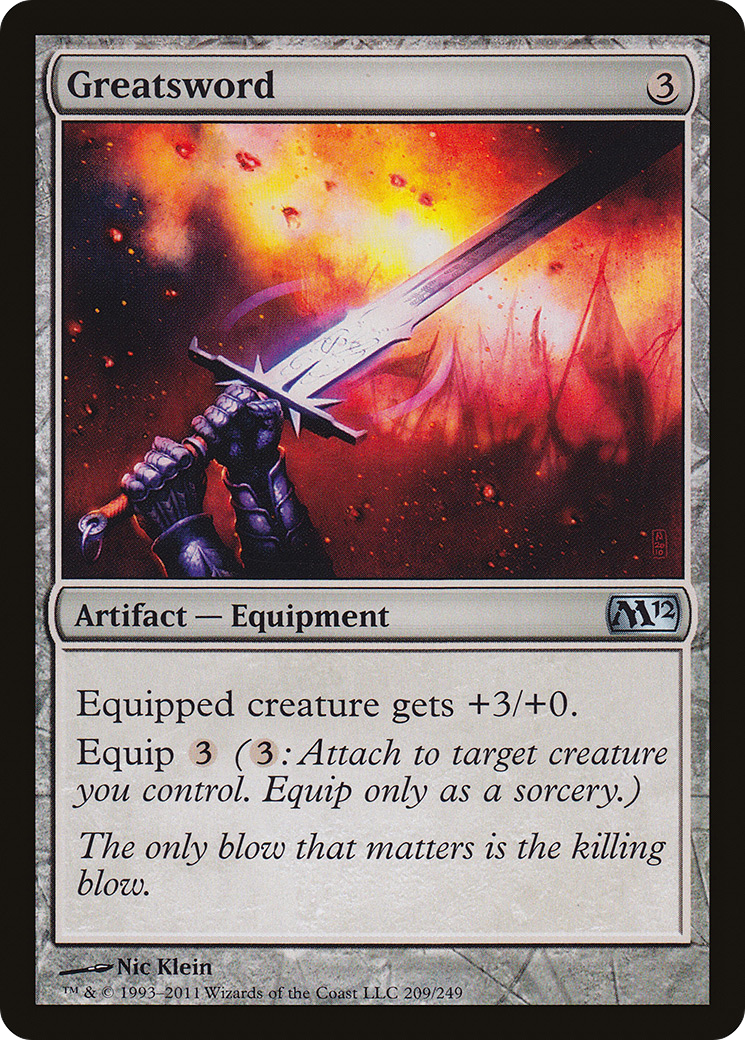 Greatsword (M12-209) [Magic 2012] Foil MTG Single Wizards of the Coast