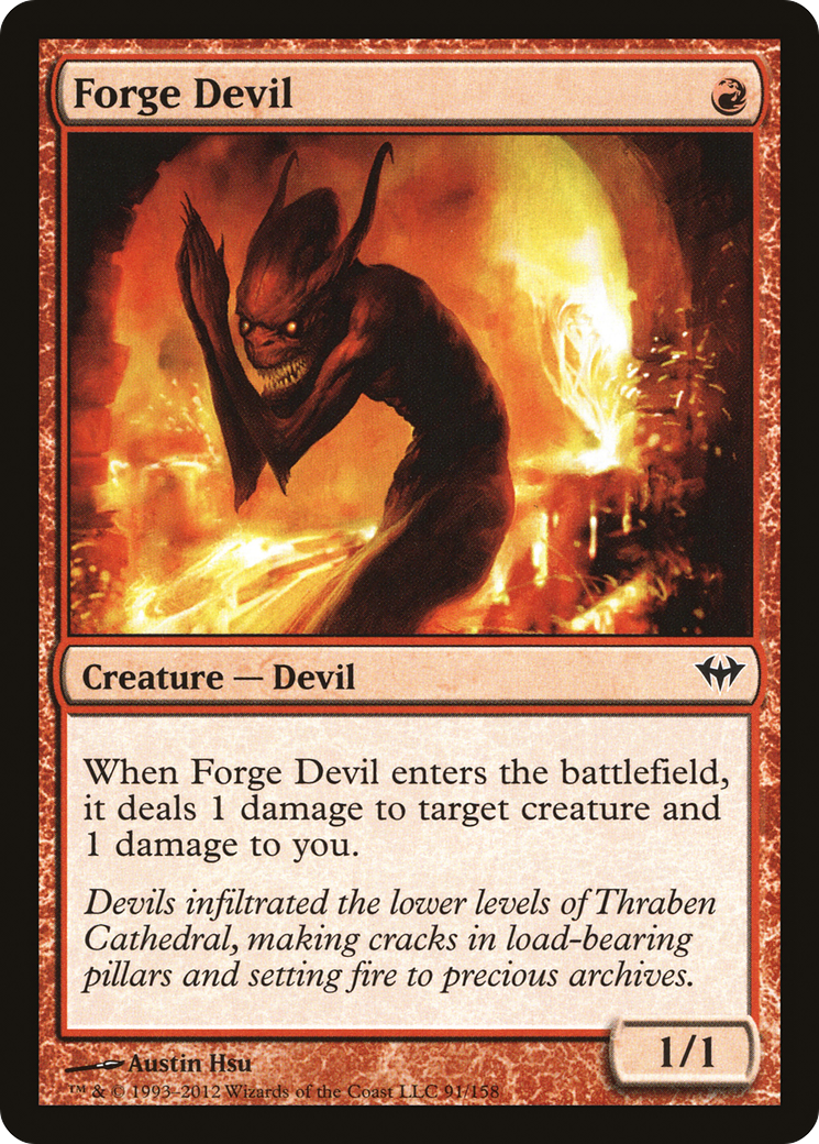 Forge Devil (DKA-091) [Dark Ascension] Foil MTG Single Wizards of the Coast