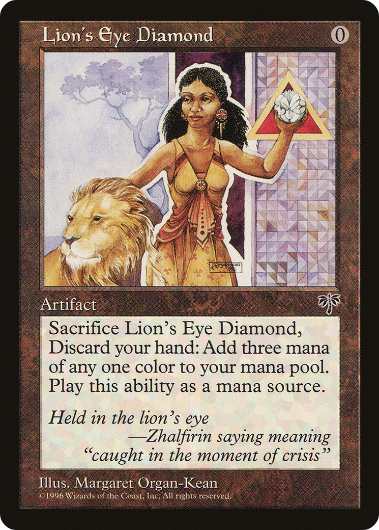 Lion's Eye Diamond [Mirage] MTG Single Magic: The Gathering