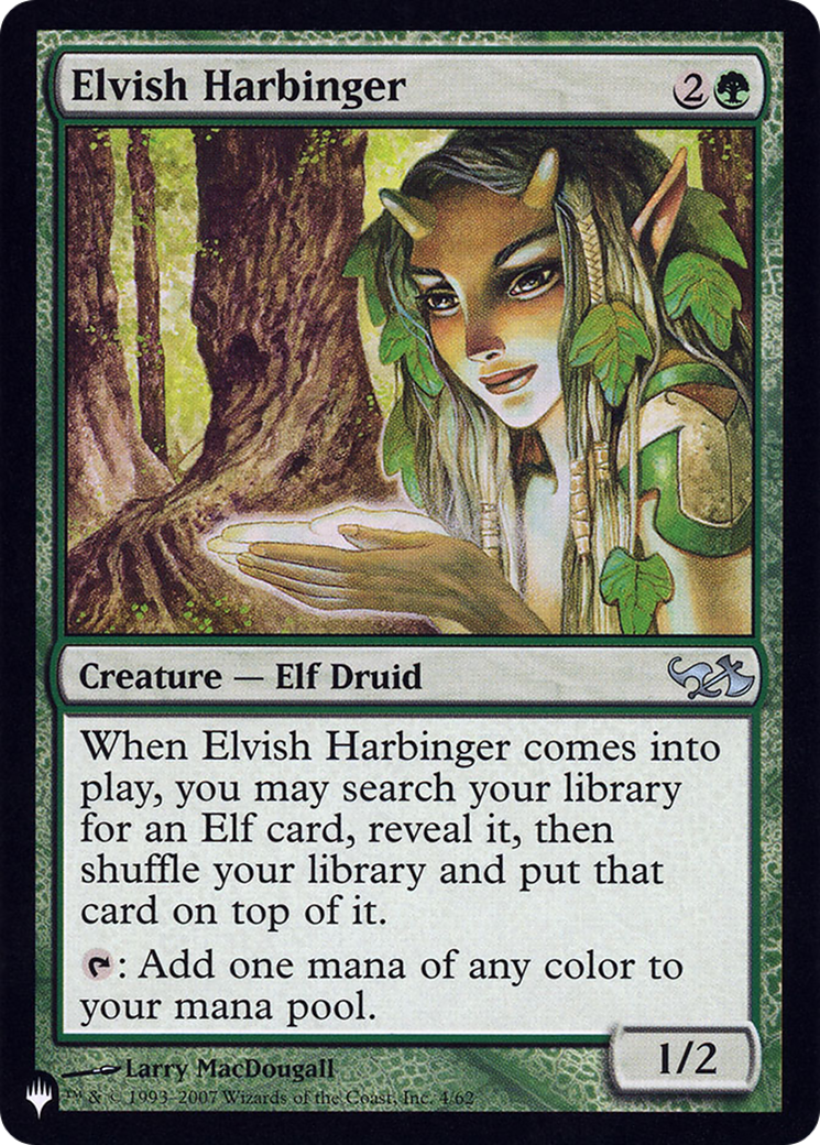 Elvish Harbinger (LIST-004/062) [Mystery Booster] The List MTG Single Wizards of the Coast
