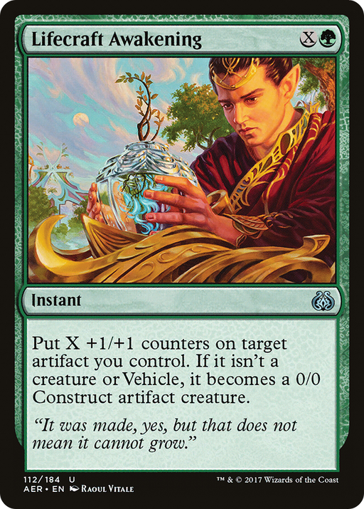 Lifecraft Awakening (AER-112) [Aether Revolt] Foil MTG Single Wizards of the Coast
