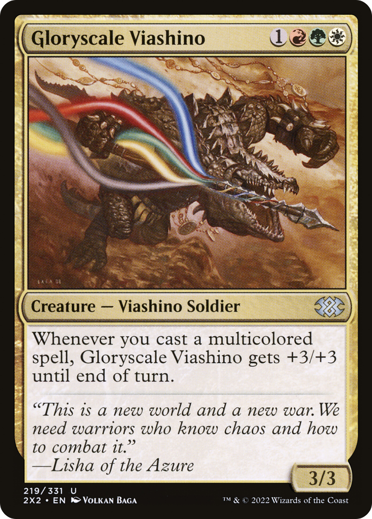 Gloryscale Viashino (2X2-219) [Double Masters 2022] MTG Single Wizards of the Coast