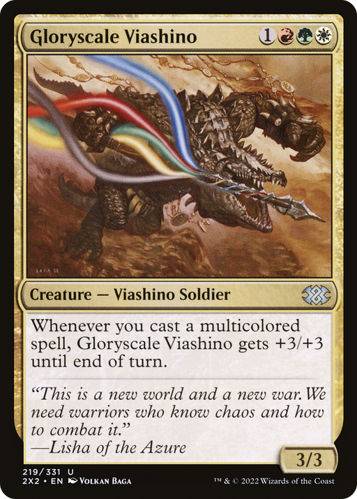 Gloryscale Viashino (2X2-219) [Double Masters 2022] MTG Single Wizards of the Coast