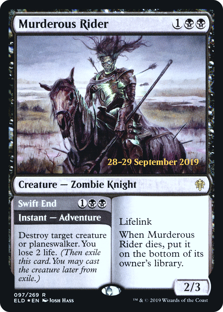 Murderous Rider (PRE-097) [Throne of Eldraine Promos] Foil MTG Single Wizards of the Coast