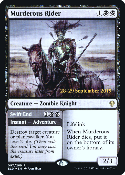 Murderous Rider (PRE-097) [Throne of Eldraine Promos] Foil MTG Single Wizards of the Coast