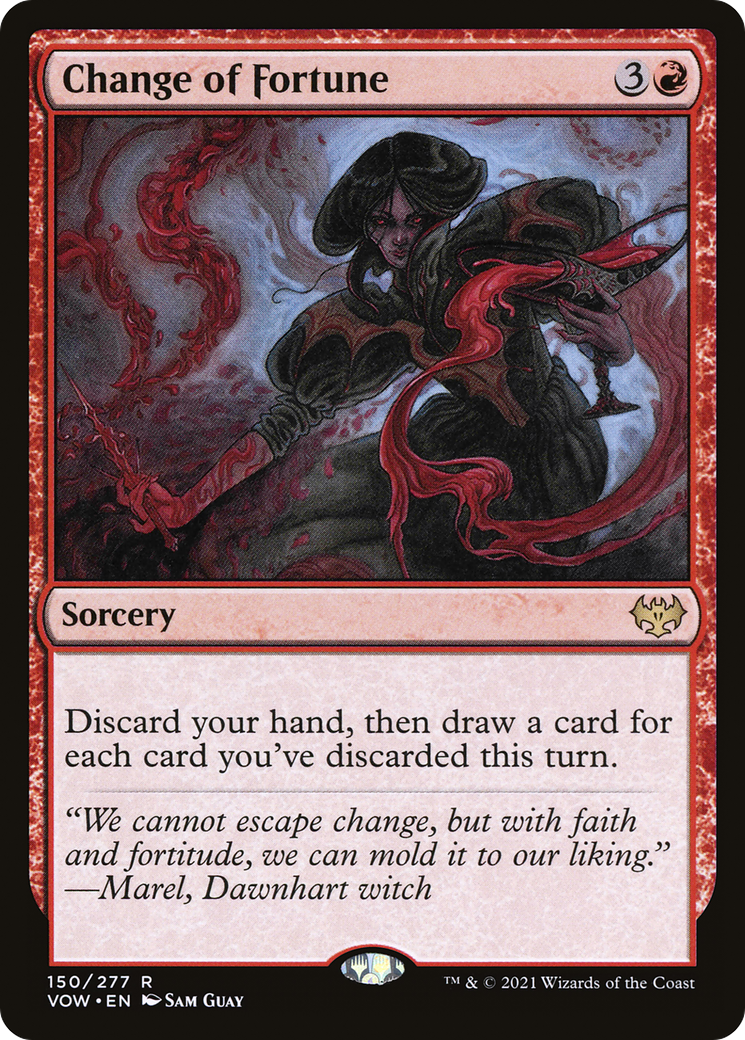 Change of Fortune (VOW-150) [Innistrad: Crimson Vow] Foil MTG Single Wizards of the Coast