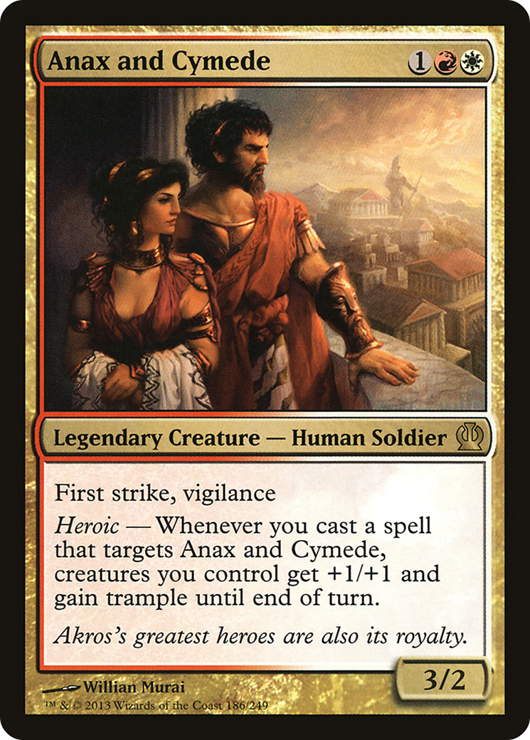 Anax and Cymede (THS-186) [Theros] MTG Single Wizards of the Coast