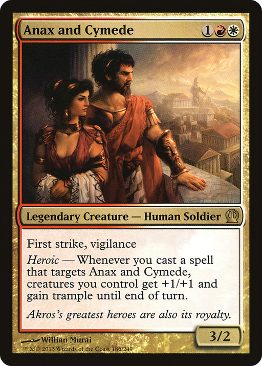 Anax and Cymede (THS-186) [Theros] MTG Single Wizards of the Coast