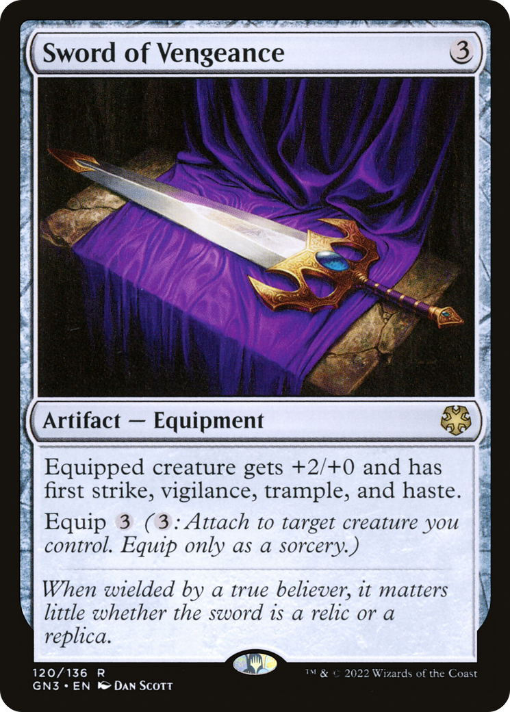 Sword of Vengeance (GN3-120) [Misc] Game Night: Free-for-All MTG Single Wizards of the Coast