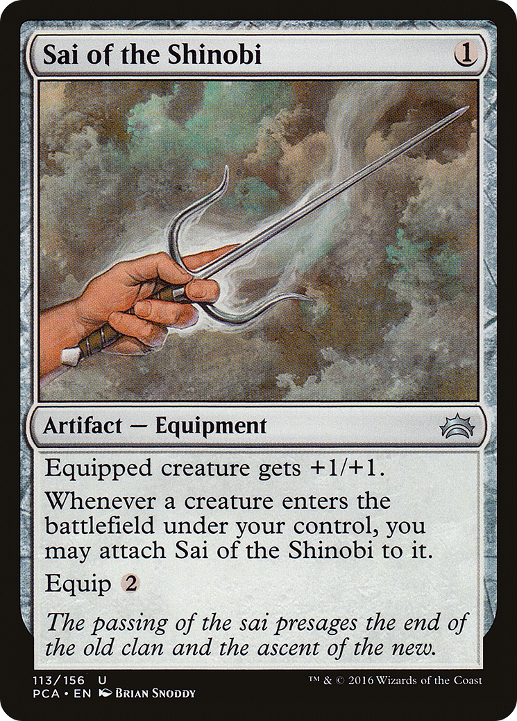 Sai of the Shinobi (PCA-113) [Misc] Planechase Anthology MTG Single Wizards of the Coast