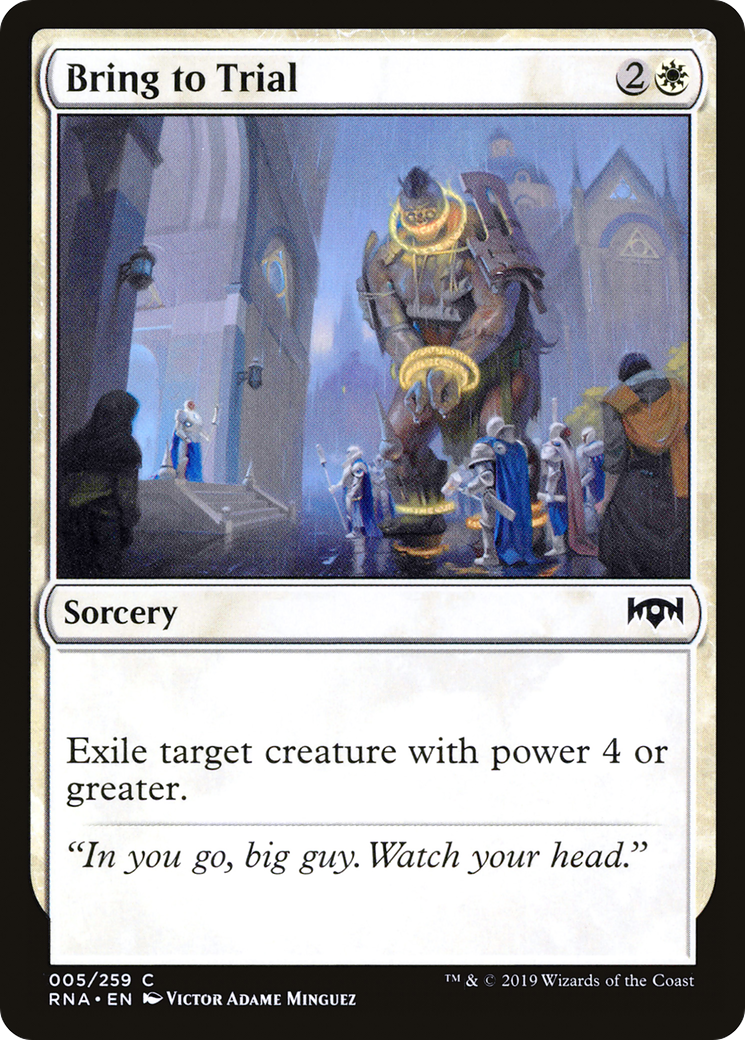 Bring to Trial (RNA-005) [Ravnica Allegiance] Foil MTG Single Wizards of the Coast