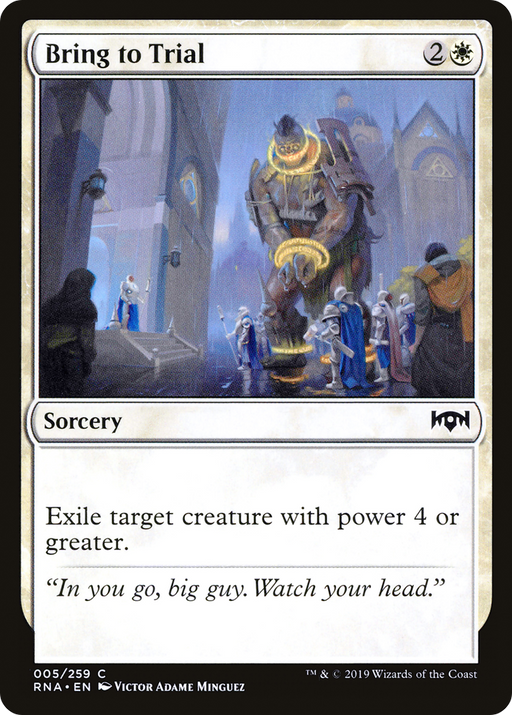 Bring to Trial (RNA-005) [Ravnica Allegiance] MTG Single Wizards of the Coast