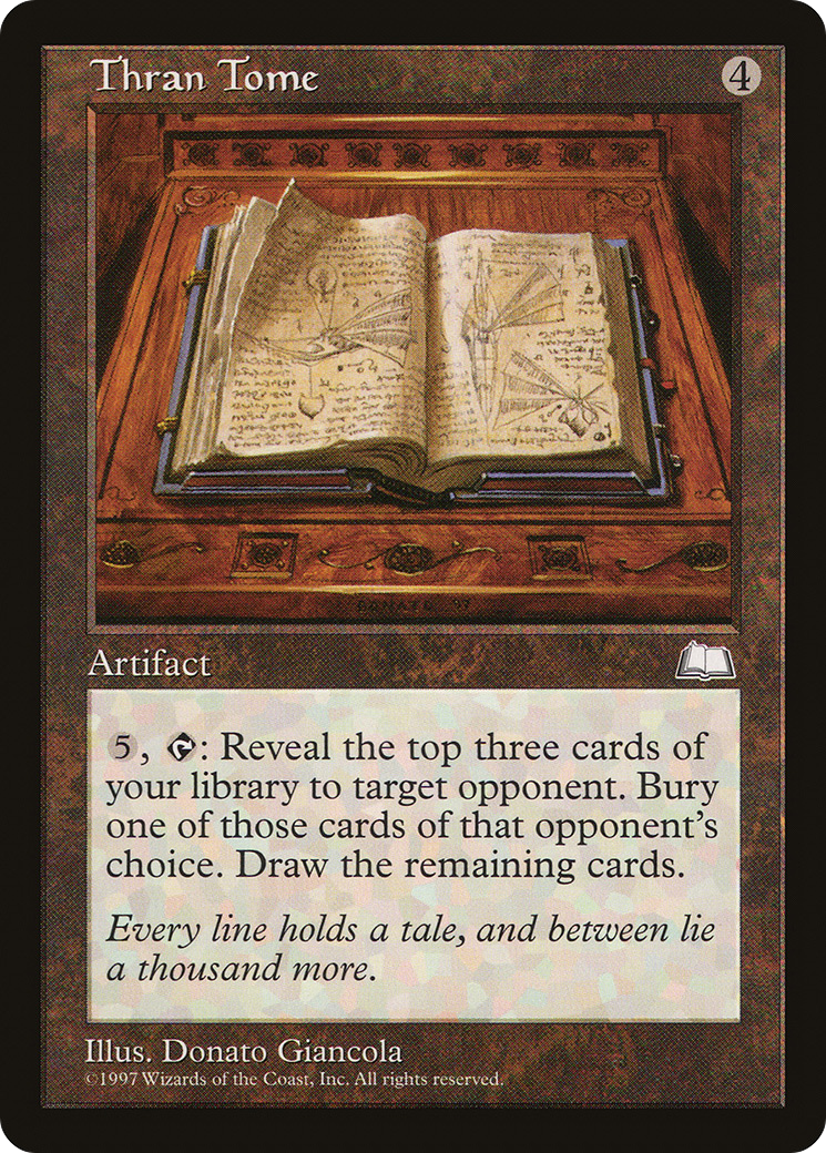 Thran Tome (WTH-160) [Weatherlight] MTG Single Wizards of the Coast
