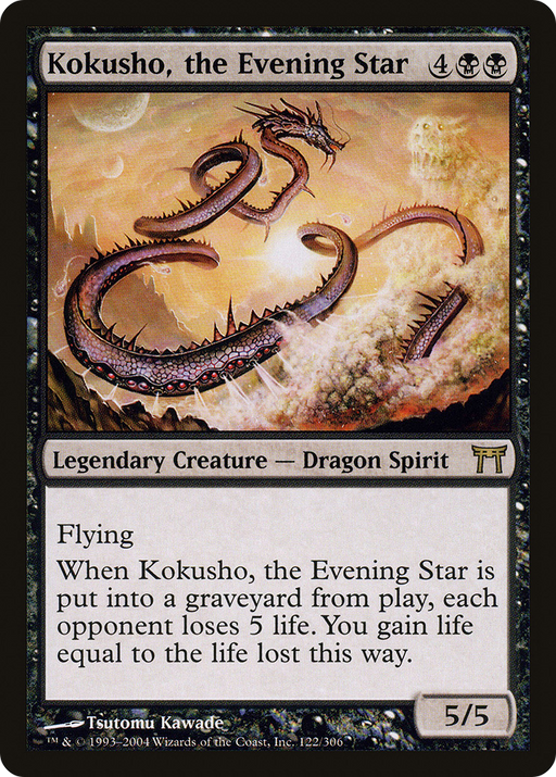Kokusho, the Evening Star (CHK-122) [Champions of Kamigawa] MTG Single Wizards of the Coast