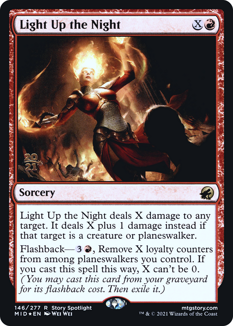Light Up the Night (PRE-146) [Innistrad: Midnight Hunt Promos] Foil MTG Single Wizards of the Coast