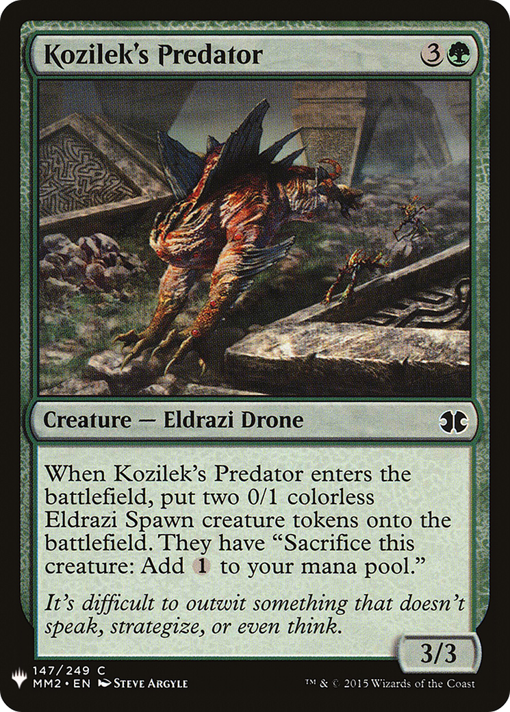 Kozilek's Predator (LIST-MM2-147) [Mystery Booster] The List MTG Single Wizards of the Coast